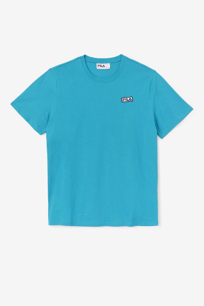 Fila Skylar Turquoise T-Shirt Mens - NZ 27084-SQCA